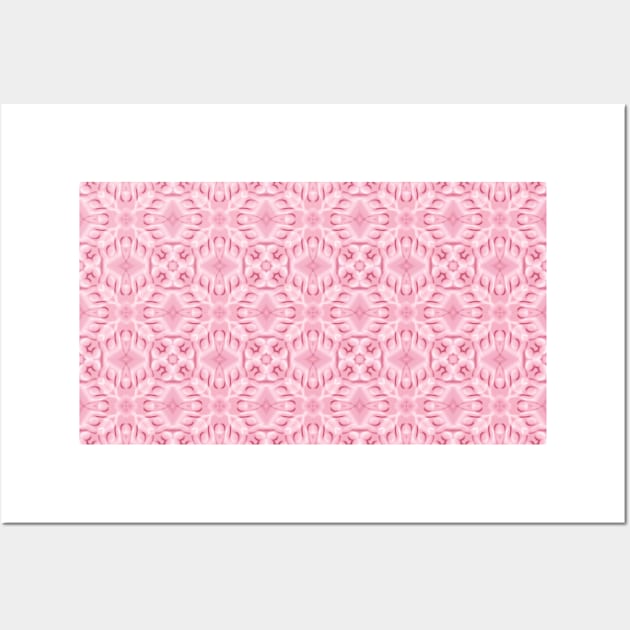 Pink stylized pattern in modern colors of current trends Wall Art by Hujer